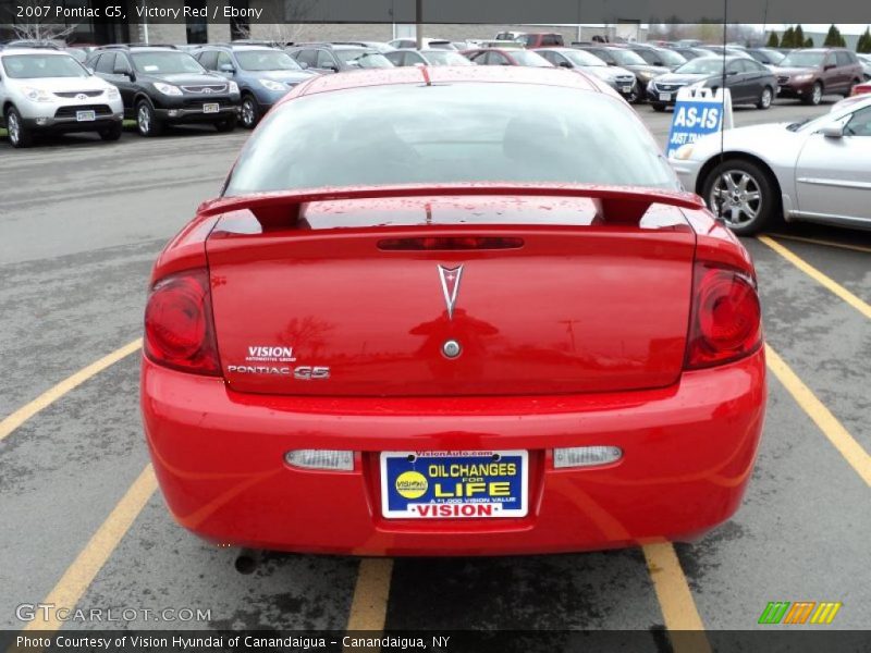 Victory Red / Ebony 2007 Pontiac G5