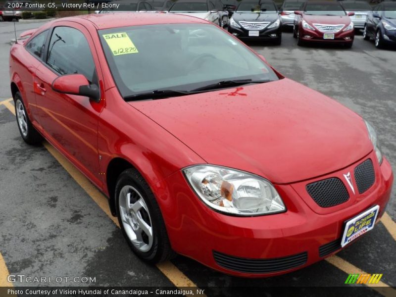 Victory Red / Ebony 2007 Pontiac G5