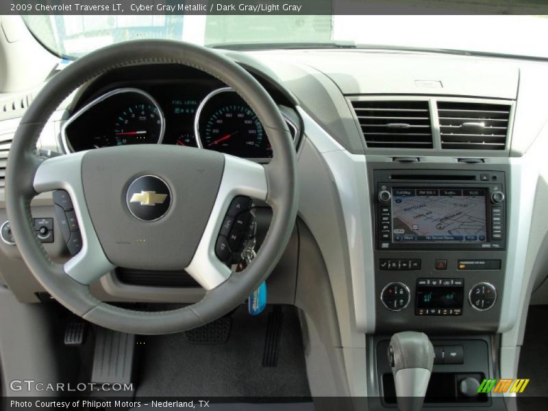 Cyber Gray Metallic / Dark Gray/Light Gray 2009 Chevrolet Traverse LT