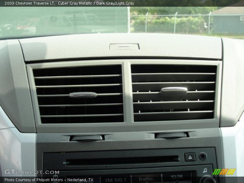 Cyber Gray Metallic / Dark Gray/Light Gray 2009 Chevrolet Traverse LT