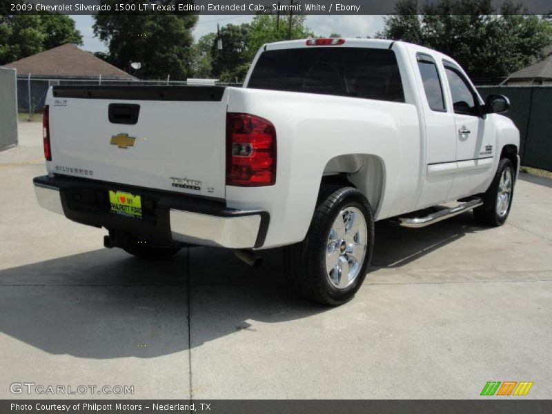 Summit White / Ebony 2009 Chevrolet Silverado 1500 LT Texas Edition Extended Cab