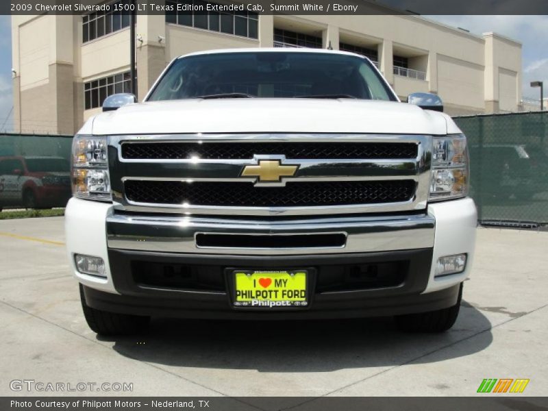 Summit White / Ebony 2009 Chevrolet Silverado 1500 LT Texas Edition Extended Cab