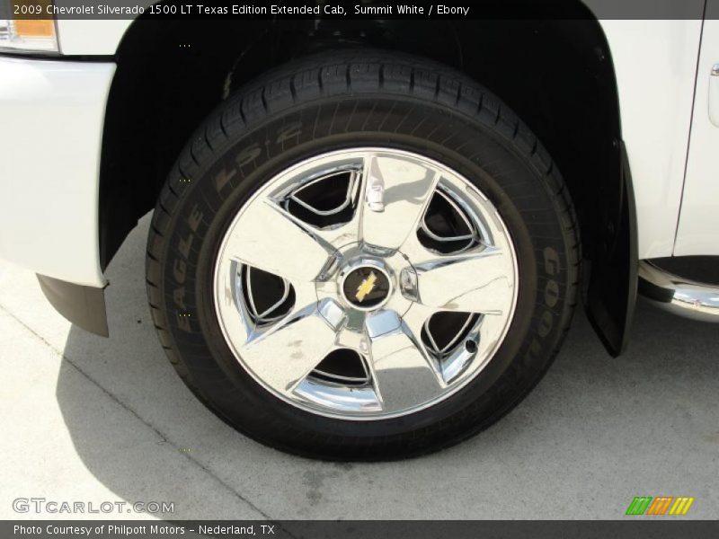 Summit White / Ebony 2009 Chevrolet Silverado 1500 LT Texas Edition Extended Cab