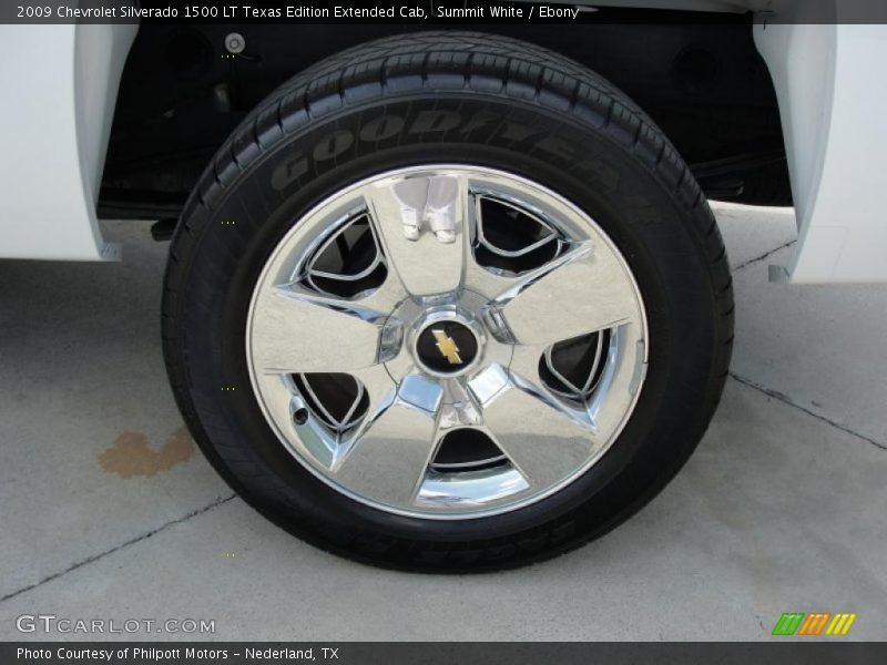 Summit White / Ebony 2009 Chevrolet Silverado 1500 LT Texas Edition Extended Cab