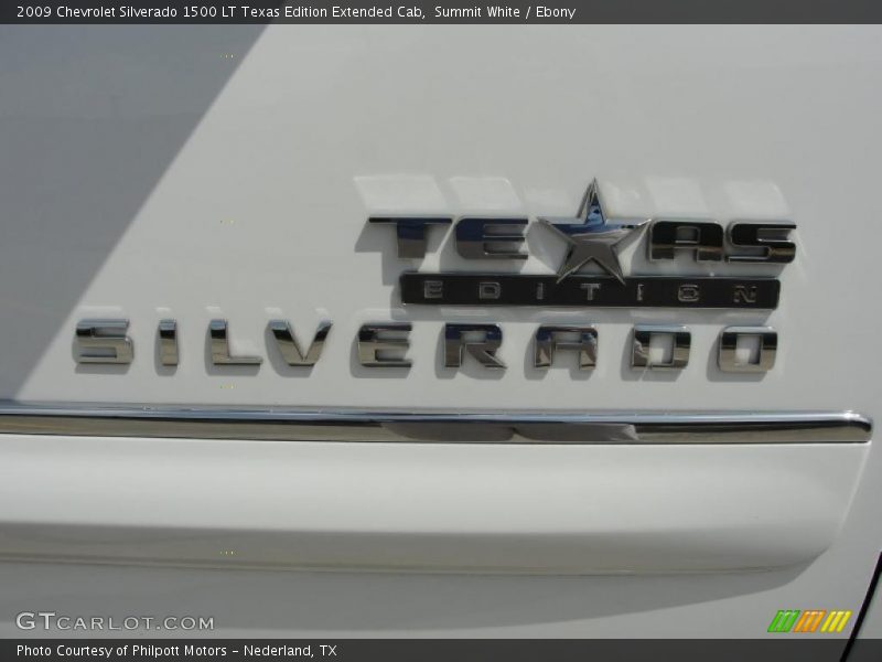 Summit White / Ebony 2009 Chevrolet Silverado 1500 LT Texas Edition Extended Cab