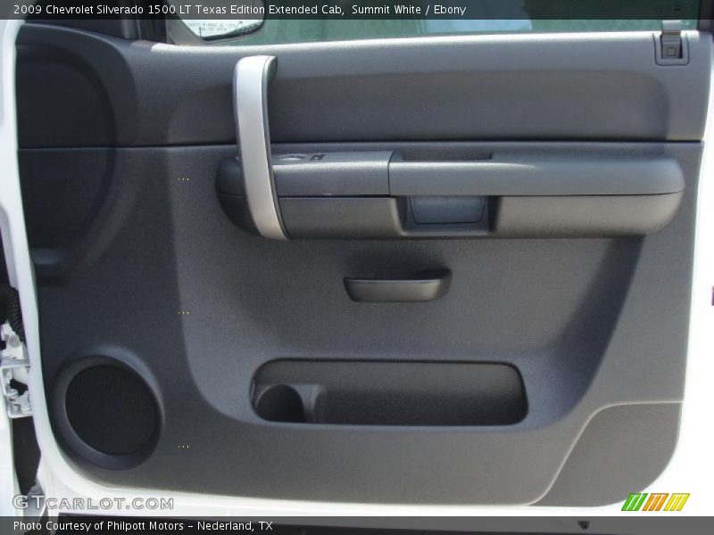 Summit White / Ebony 2009 Chevrolet Silverado 1500 LT Texas Edition Extended Cab