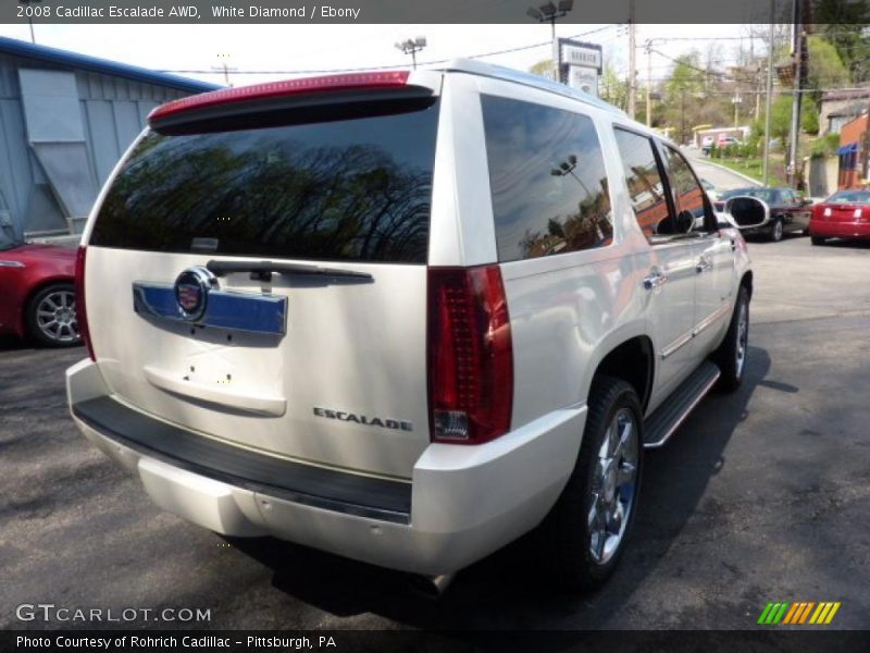 White Diamond / Ebony 2008 Cadillac Escalade AWD