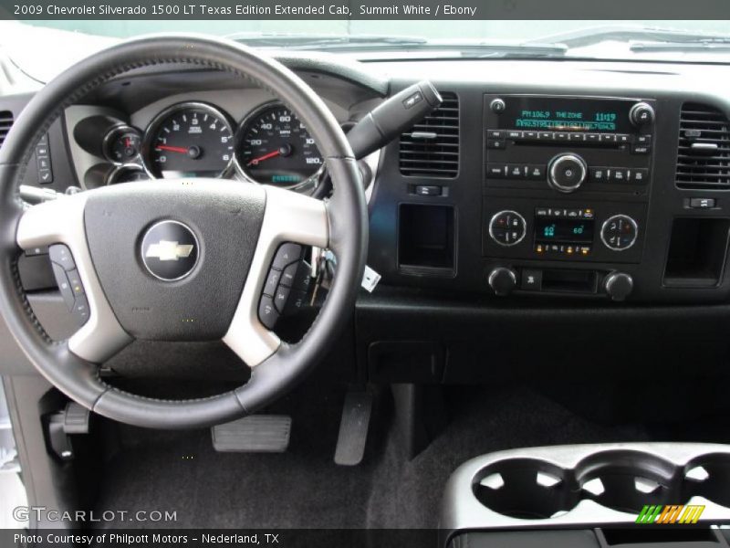 Summit White / Ebony 2009 Chevrolet Silverado 1500 LT Texas Edition Extended Cab