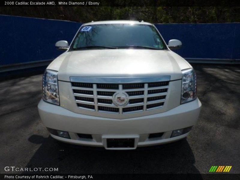 White Diamond / Ebony 2008 Cadillac Escalade AWD