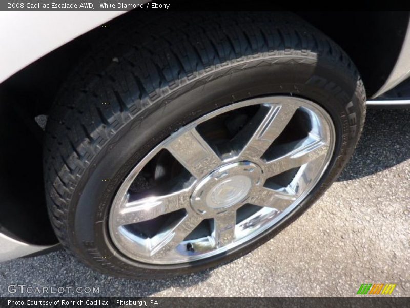 White Diamond / Ebony 2008 Cadillac Escalade AWD