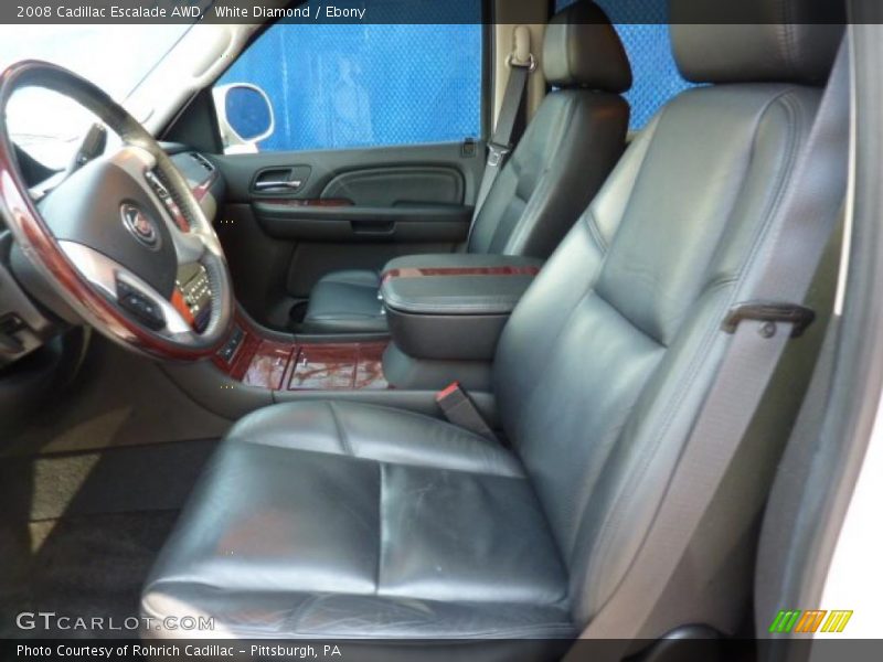 White Diamond / Ebony 2008 Cadillac Escalade AWD