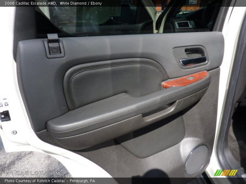 White Diamond / Ebony 2008 Cadillac Escalade AWD