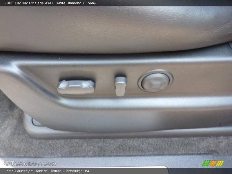 White Diamond / Ebony 2008 Cadillac Escalade AWD