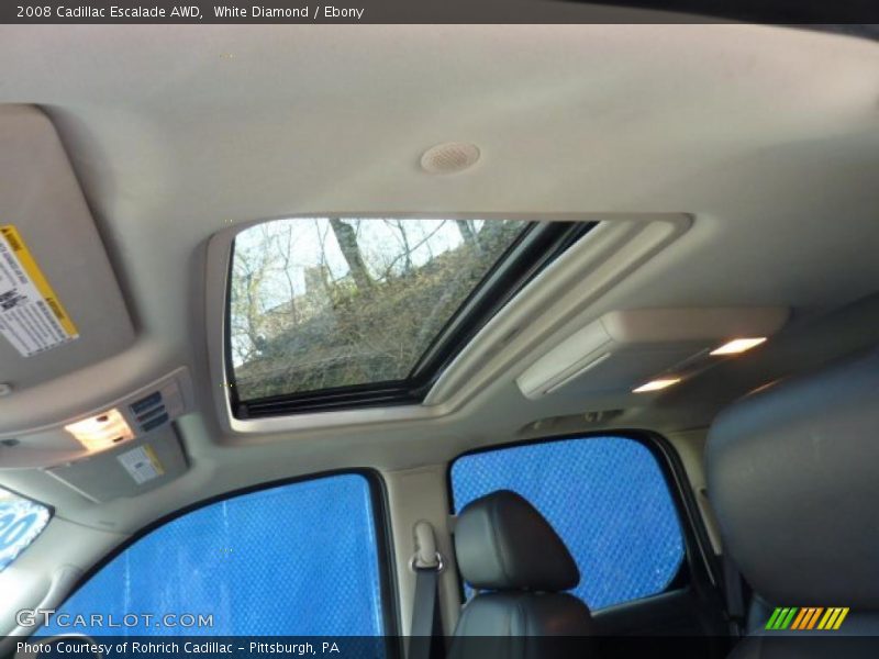 White Diamond / Ebony 2008 Cadillac Escalade AWD