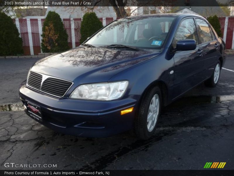 Royal Blue Pearl / Gray 2003 Mitsubishi Lancer LS