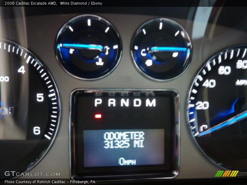 White Diamond / Ebony 2008 Cadillac Escalade AWD