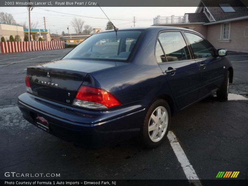 Royal Blue Pearl / Gray 2003 Mitsubishi Lancer LS