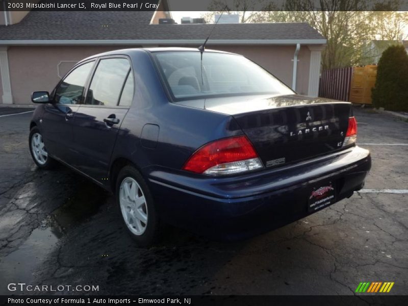 Royal Blue Pearl / Gray 2003 Mitsubishi Lancer LS
