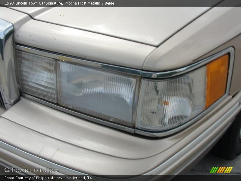 Mocha Frost Metallic / Beige 1993 Lincoln Town Car Signature