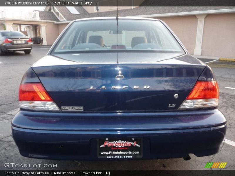 Royal Blue Pearl / Gray 2003 Mitsubishi Lancer LS