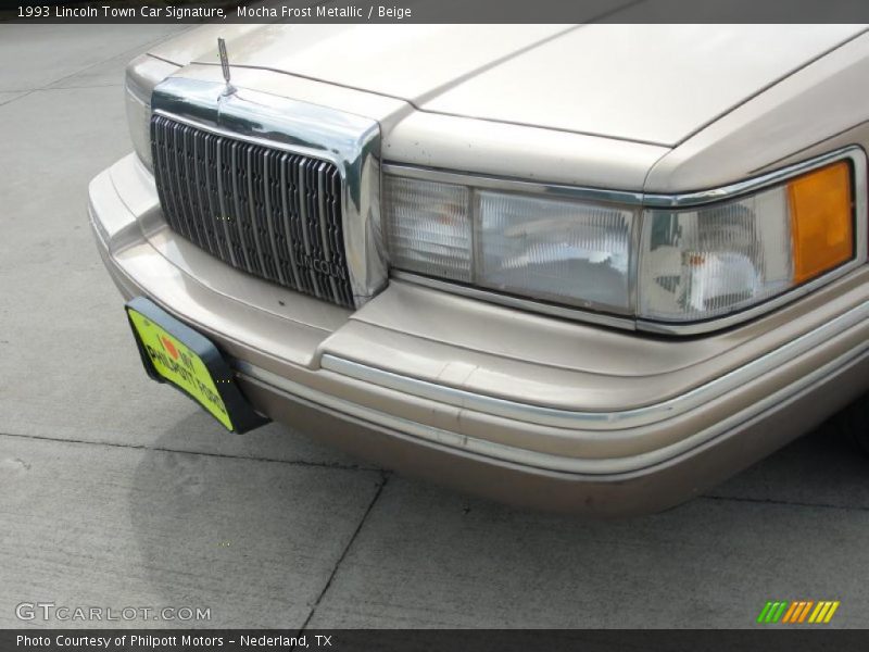 Mocha Frost Metallic / Beige 1993 Lincoln Town Car Signature