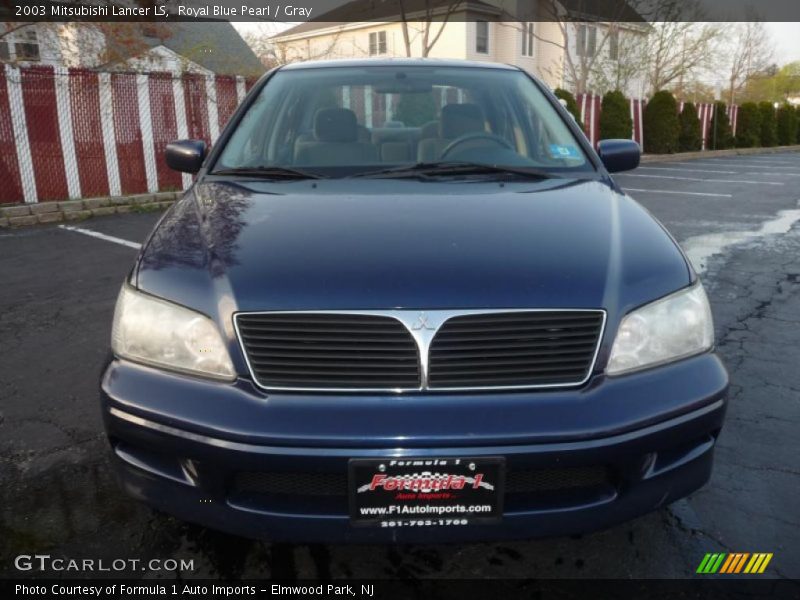 Royal Blue Pearl / Gray 2003 Mitsubishi Lancer LS