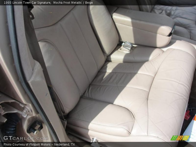 Mocha Frost Metallic / Beige 1993 Lincoln Town Car Signature