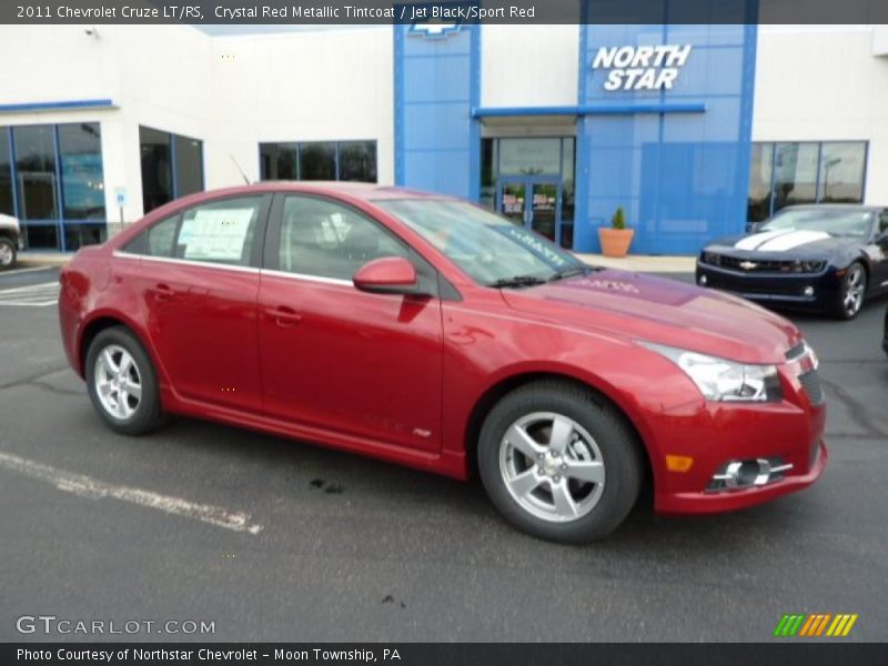 Crystal Red Metallic Tintcoat / Jet Black/Sport Red 2011 Chevrolet Cruze LT/RS