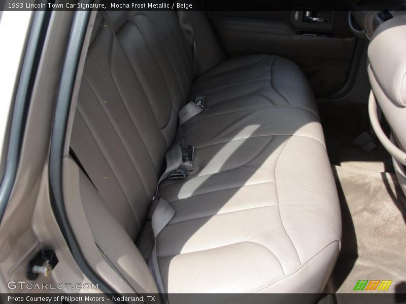 Mocha Frost Metallic / Beige 1993 Lincoln Town Car Signature