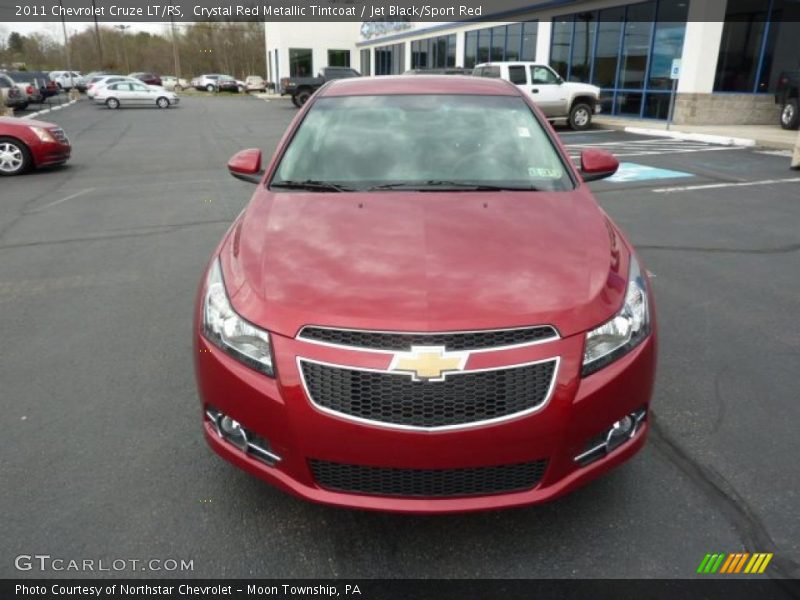 Crystal Red Metallic Tintcoat / Jet Black/Sport Red 2011 Chevrolet Cruze LT/RS