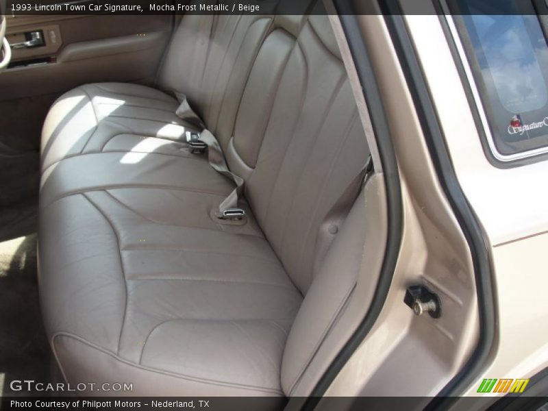 Mocha Frost Metallic / Beige 1993 Lincoln Town Car Signature