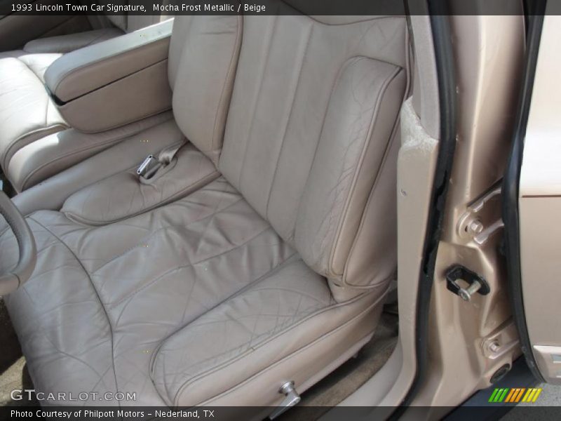 Mocha Frost Metallic / Beige 1993 Lincoln Town Car Signature