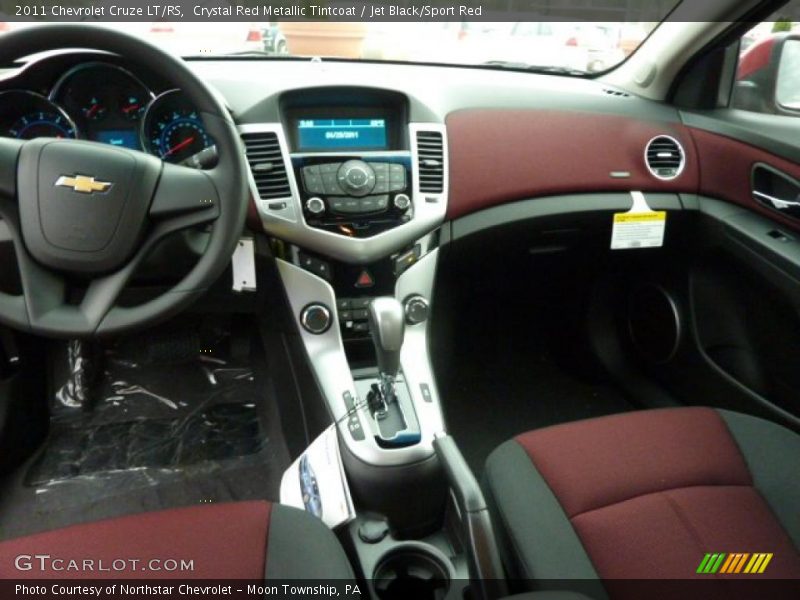 Crystal Red Metallic Tintcoat / Jet Black/Sport Red 2011 Chevrolet Cruze LT/RS