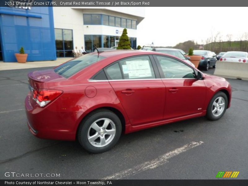 Crystal Red Metallic Tintcoat / Jet Black/Sport Red 2011 Chevrolet Cruze LT/RS