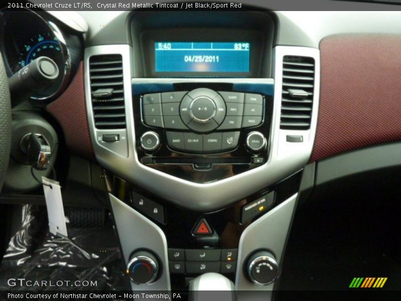 Crystal Red Metallic Tintcoat / Jet Black/Sport Red 2011 Chevrolet Cruze LT/RS