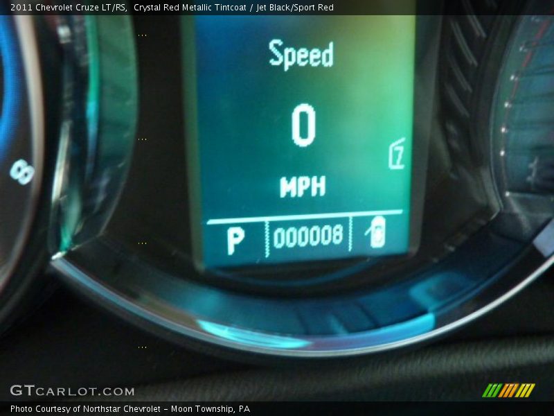 Crystal Red Metallic Tintcoat / Jet Black/Sport Red 2011 Chevrolet Cruze LT/RS
