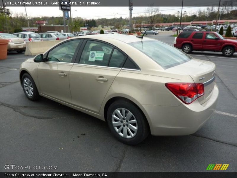 Gold Mist Metallic / Jet Black 2011 Chevrolet Cruze LT