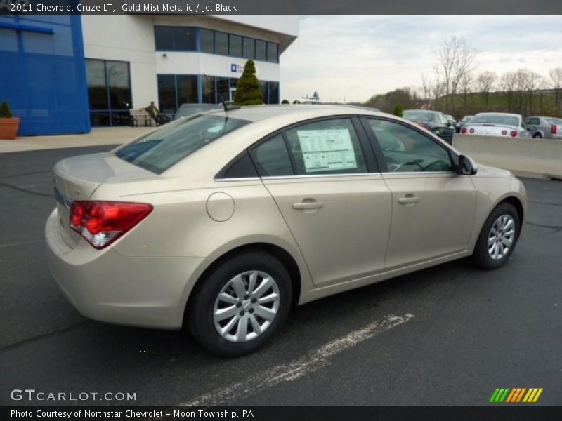 Gold Mist Metallic / Jet Black 2011 Chevrolet Cruze LT