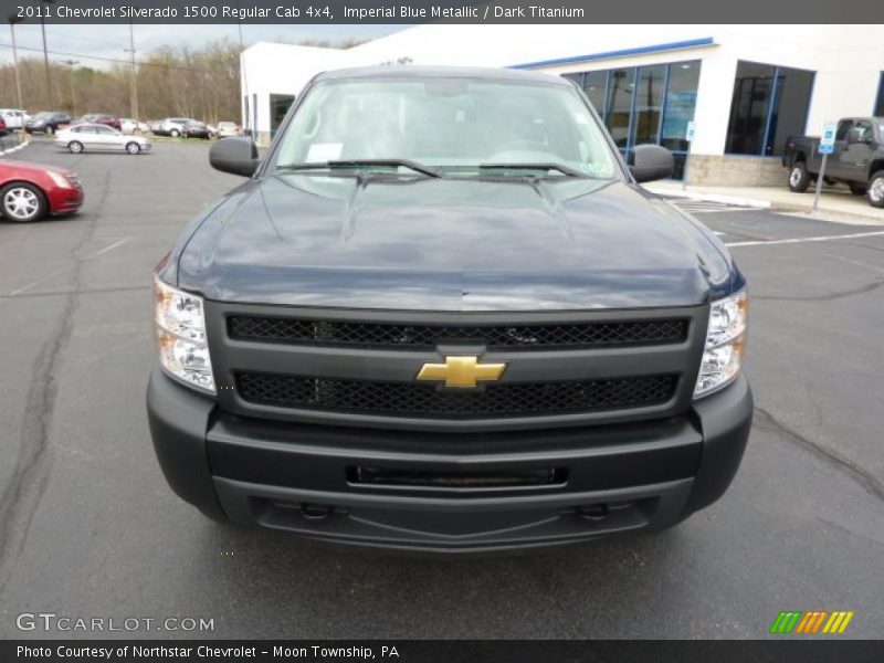 Imperial Blue Metallic / Dark Titanium 2011 Chevrolet Silverado 1500 Regular Cab 4x4