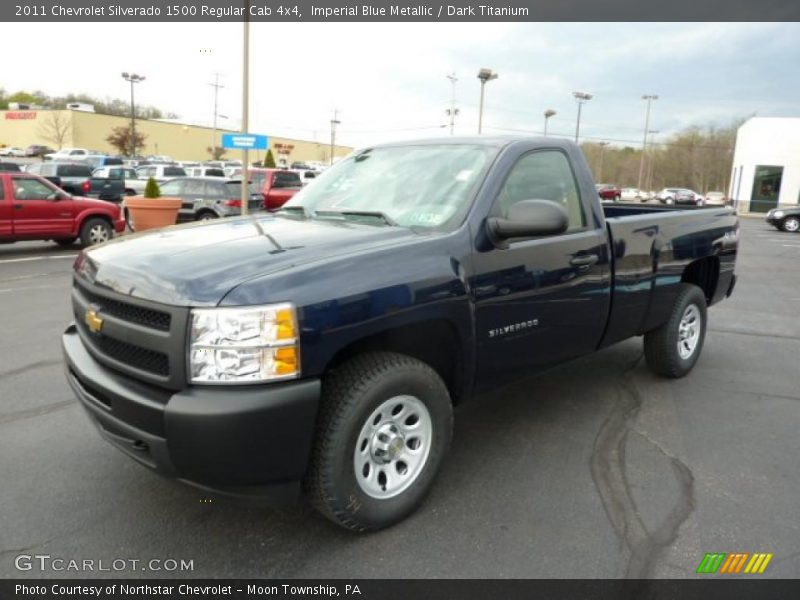 Front 3/4 View of 2011 Silverado 1500 Regular Cab 4x4