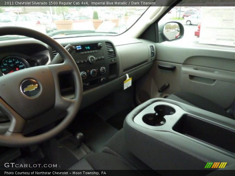 Imperial Blue Metallic / Dark Titanium 2011 Chevrolet Silverado 1500 Regular Cab 4x4