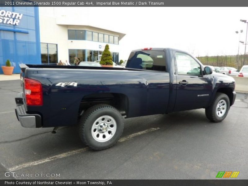 Imperial Blue Metallic / Dark Titanium 2011 Chevrolet Silverado 1500 Regular Cab 4x4