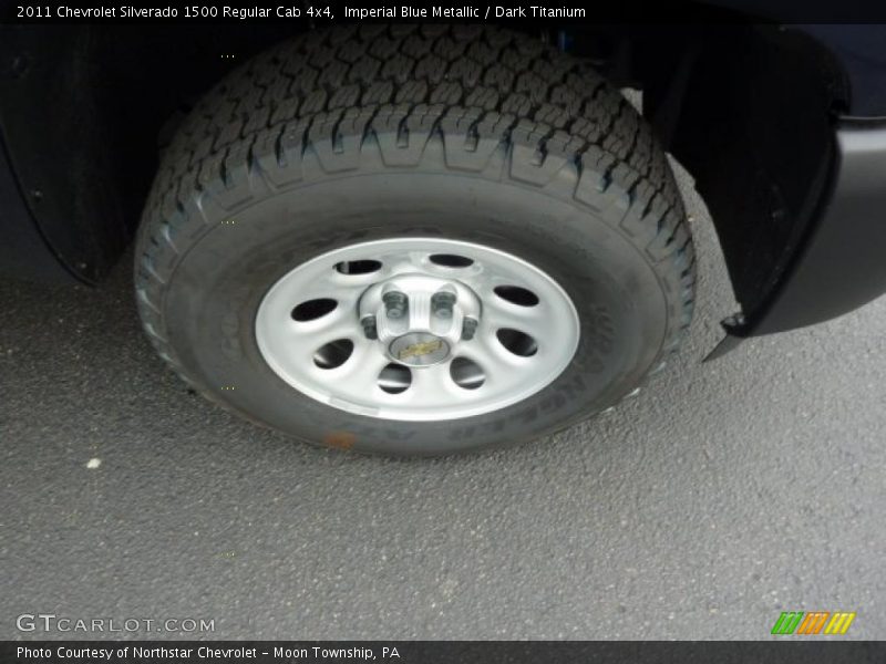 Imperial Blue Metallic / Dark Titanium 2011 Chevrolet Silverado 1500 Regular Cab 4x4