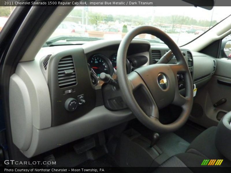 Imperial Blue Metallic / Dark Titanium 2011 Chevrolet Silverado 1500 Regular Cab 4x4