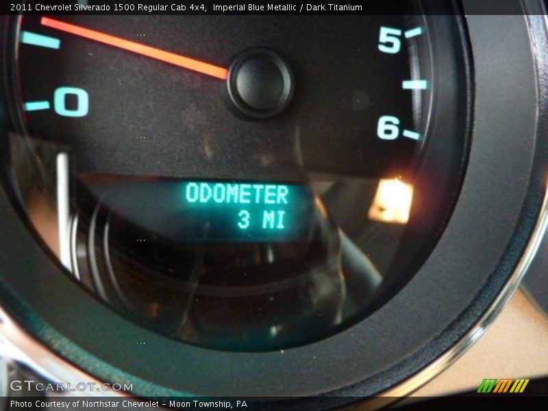 Imperial Blue Metallic / Dark Titanium 2011 Chevrolet Silverado 1500 Regular Cab 4x4