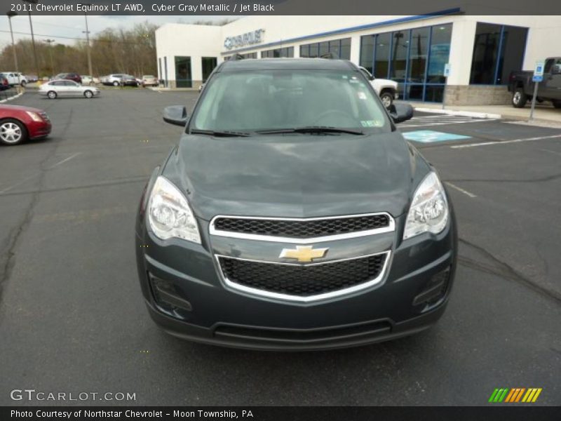 Cyber Gray Metallic / Jet Black 2011 Chevrolet Equinox LT AWD
