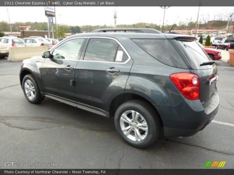 Cyber Gray Metallic / Jet Black 2011 Chevrolet Equinox LT AWD