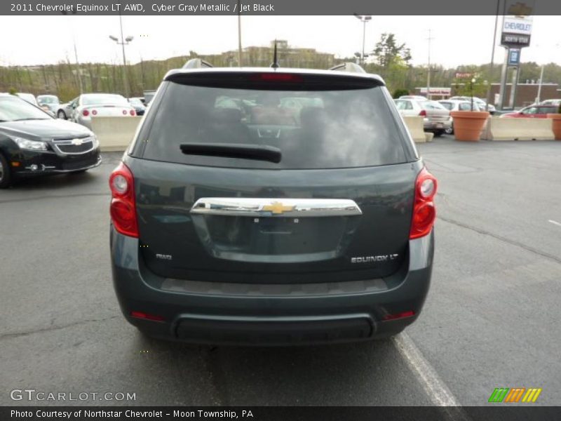 Cyber Gray Metallic / Jet Black 2011 Chevrolet Equinox LT AWD