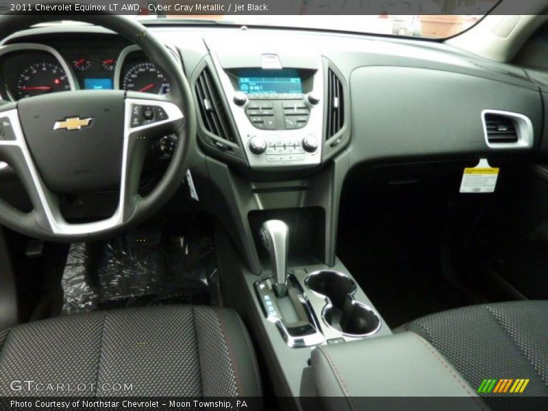 Cyber Gray Metallic / Jet Black 2011 Chevrolet Equinox LT AWD