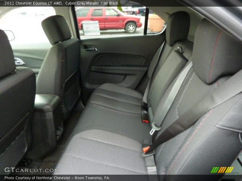 Cyber Gray Metallic / Jet Black 2011 Chevrolet Equinox LT AWD